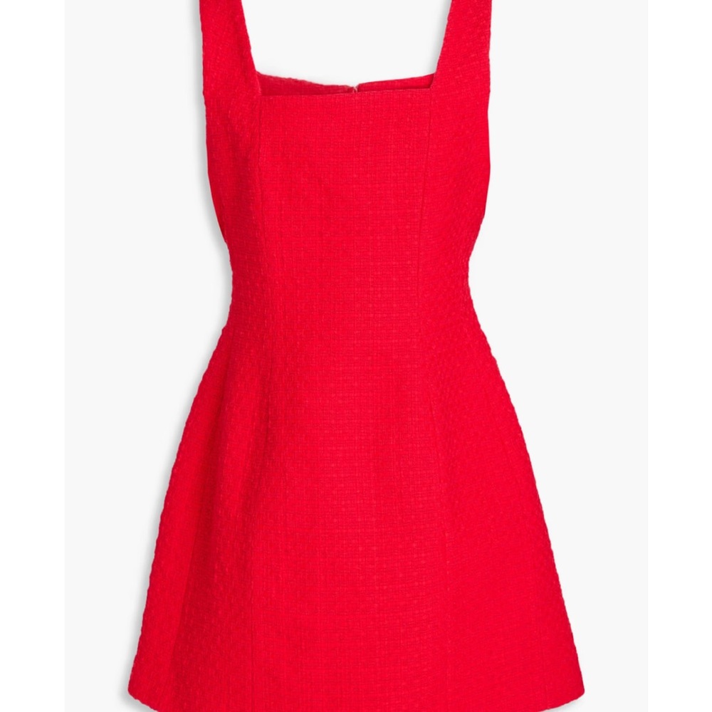 MAJE Cotton-blend tweed mini dress